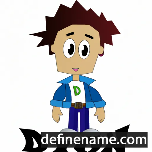 cartoon of the name Dion