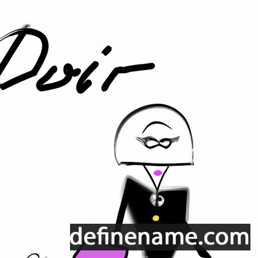 cartoon of the name Dior