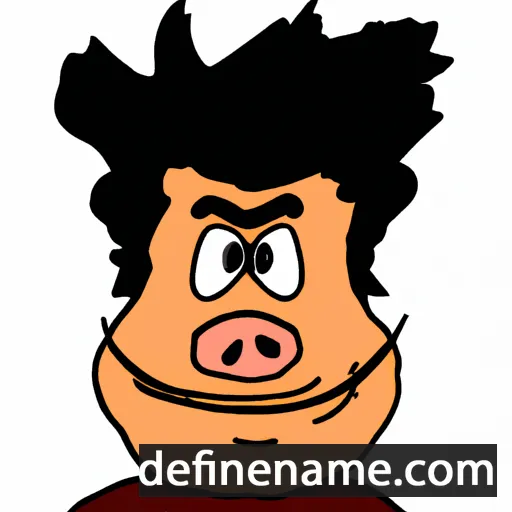 cartoon of the name Dónal