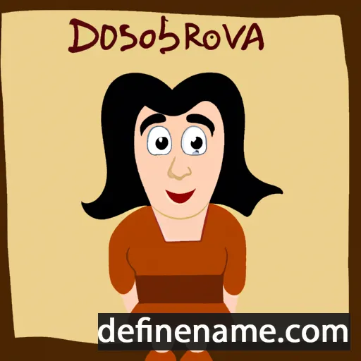 cartoon of the name Dobroslava