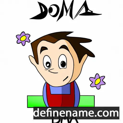 cartoon of the name Domas