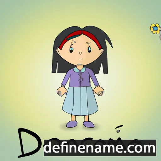 cartoon of the name Domenica