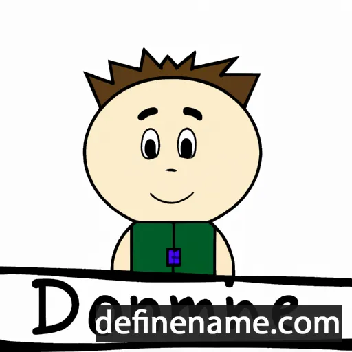 cartoon of the name Dominic