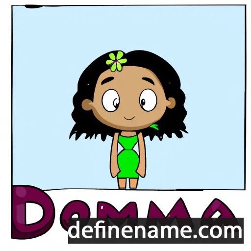 cartoon of the name Dominica