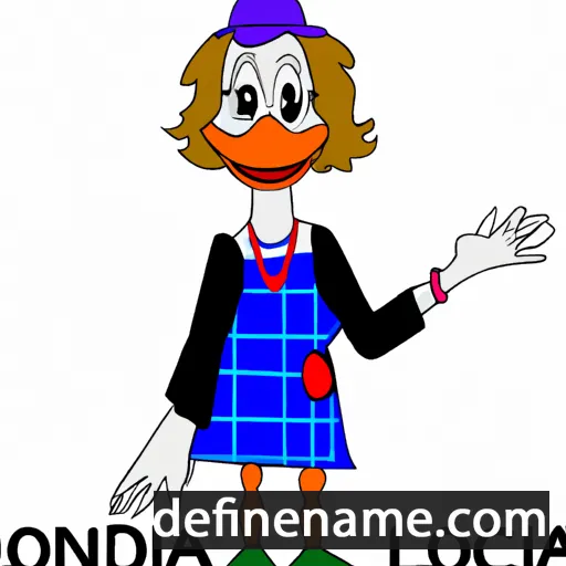 cartoon of the name Donalda