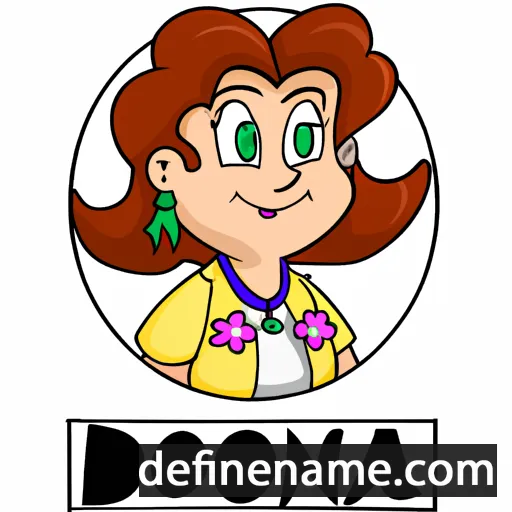 cartoon of the name Donna