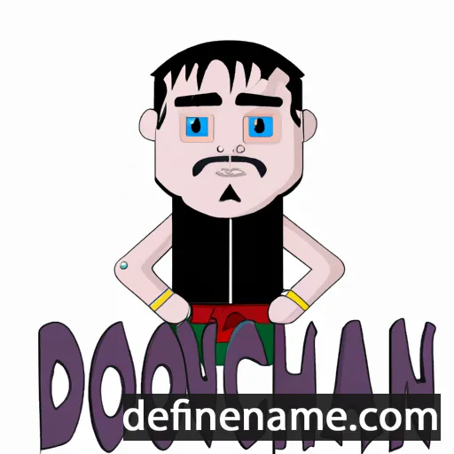 cartoon of the name Donnchadh