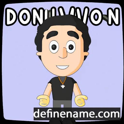 cartoon of the name Donovan