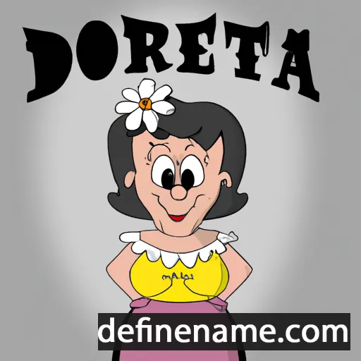 cartoon of the name Doretta