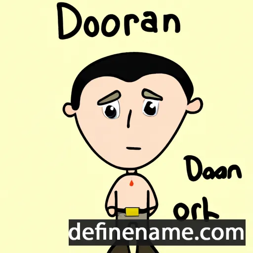 cartoon of the name Dorian