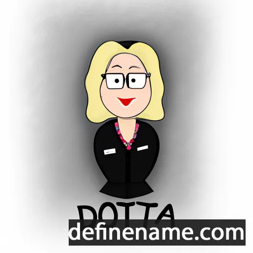 cartoon of the name Dorotėja