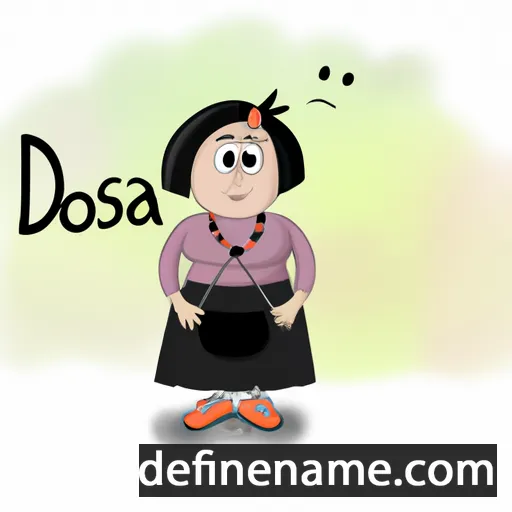 cartoon of the name Dosia