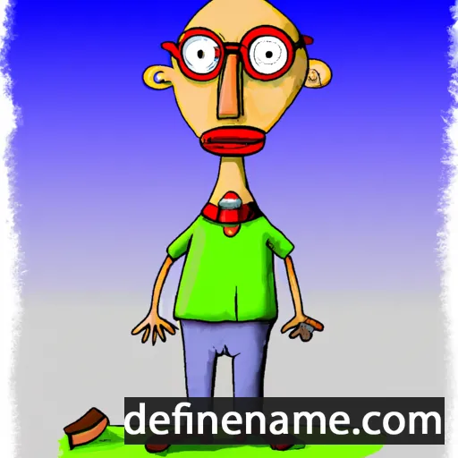 cartoon of the name Dov