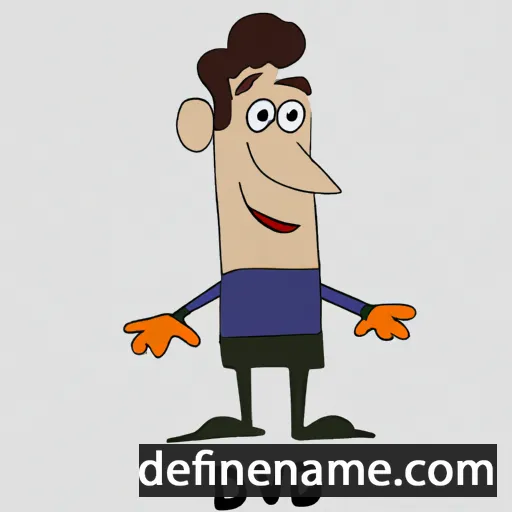 cartoon of the name Dovid