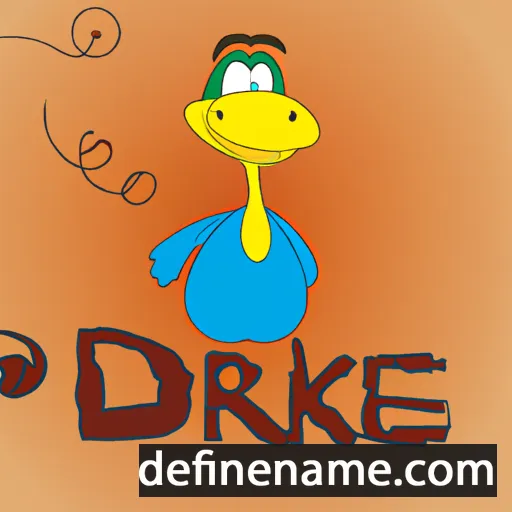 cartoon of the name Drake