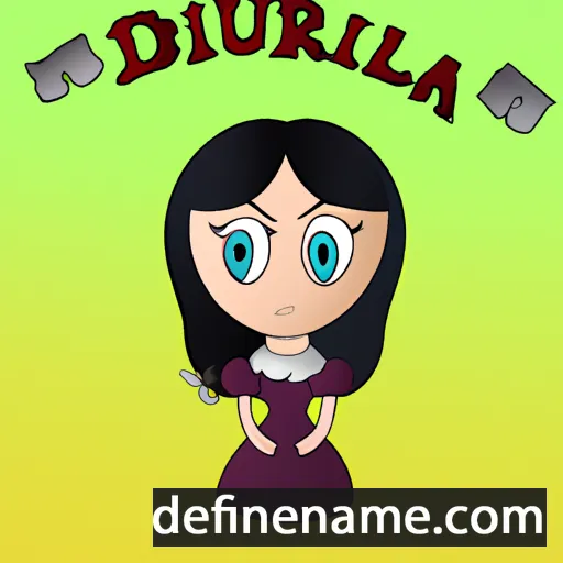 Drusilla cartoon