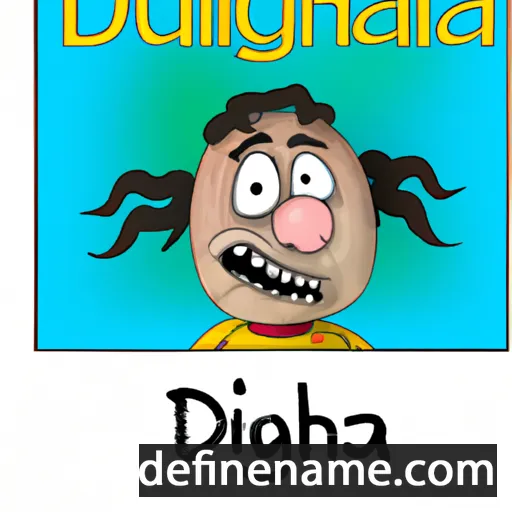 cartoon of the name Dùbhghlas