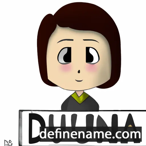 cartoon of the name Duana