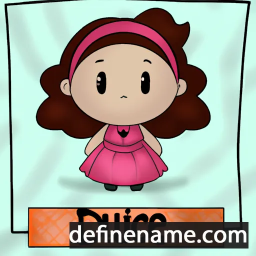 cartoon of the name Dulce