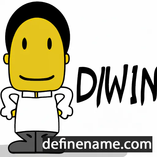 cartoon of the name Dwain