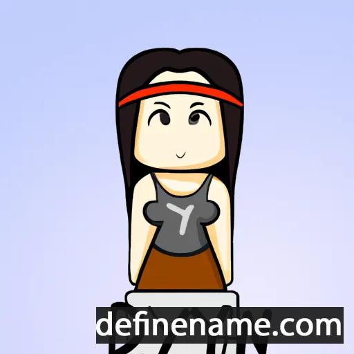 cartoon of the name Dyan