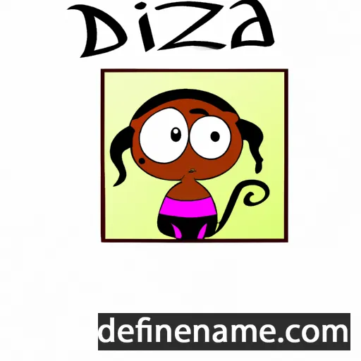 cartoon of the name Dzidra