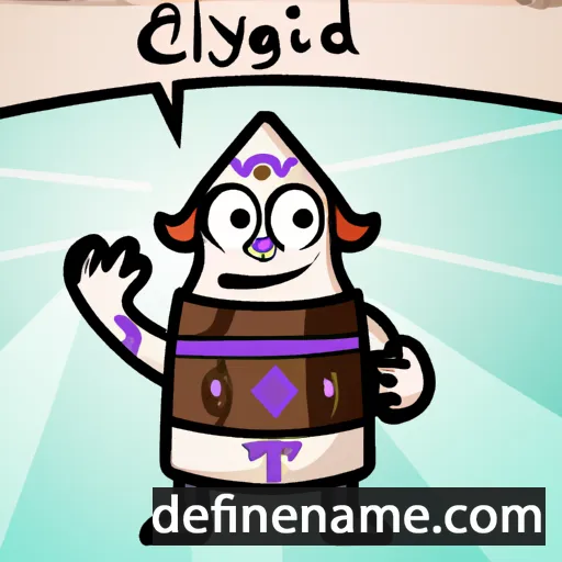 cartoon of the name Ealdgyð