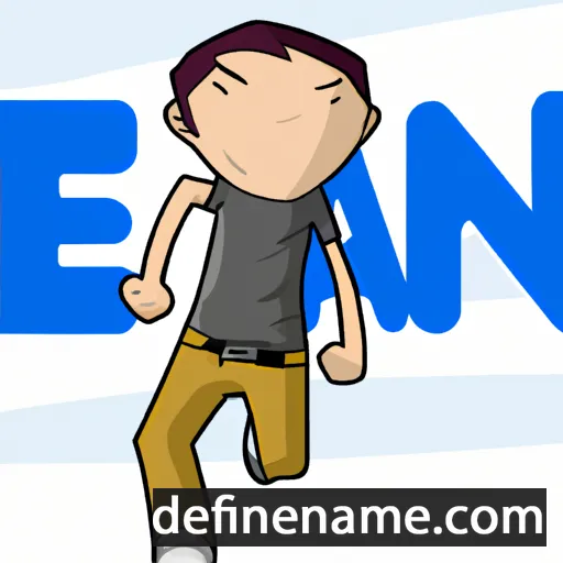 cartoon of the name Ean