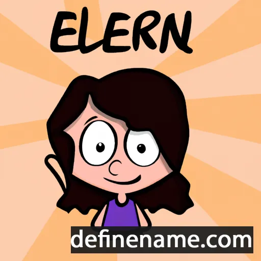 cartoon of the name Earleen