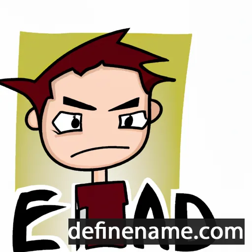 cartoon of the name Edan