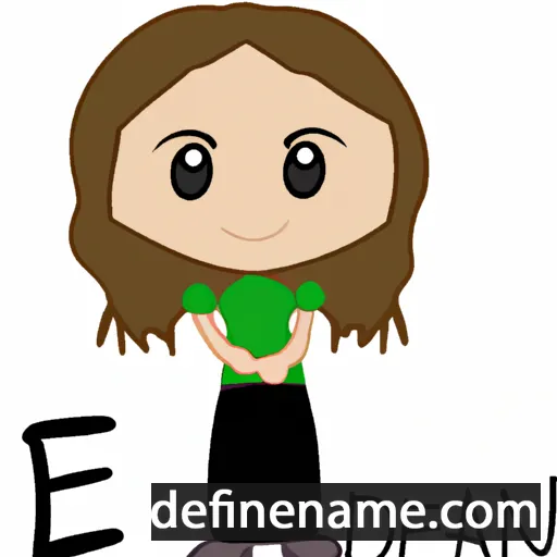 cartoon of the name Edana