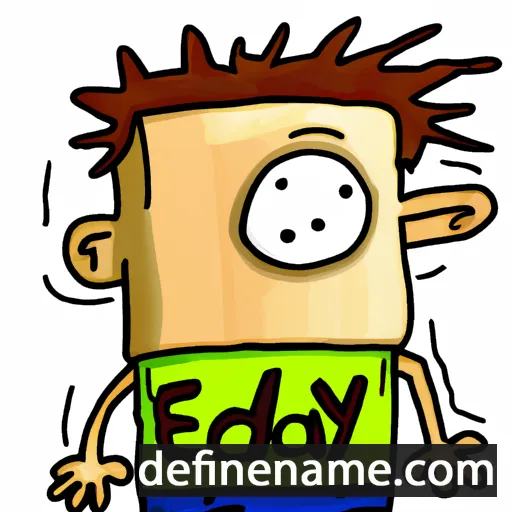 cartoon of the name Eddy