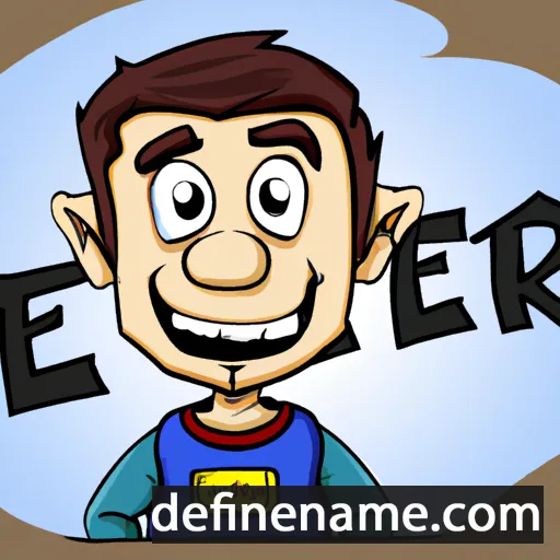 cartoon of the name Eder