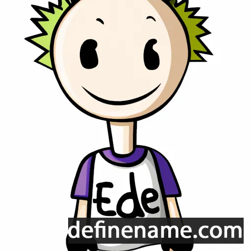 cartoon of the name Edite