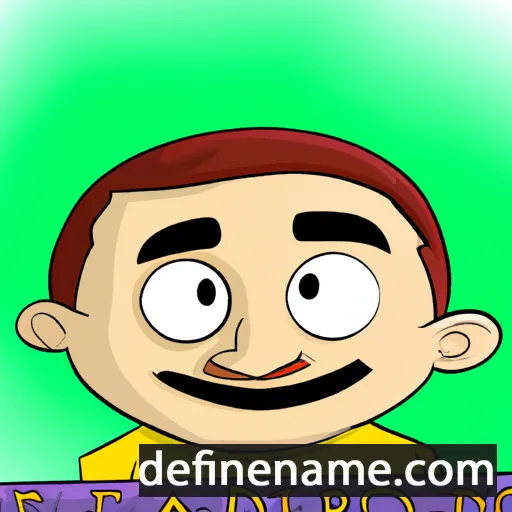 cartoon of the name Edoardo