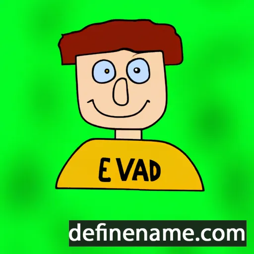 cartoon of the name Edvárd