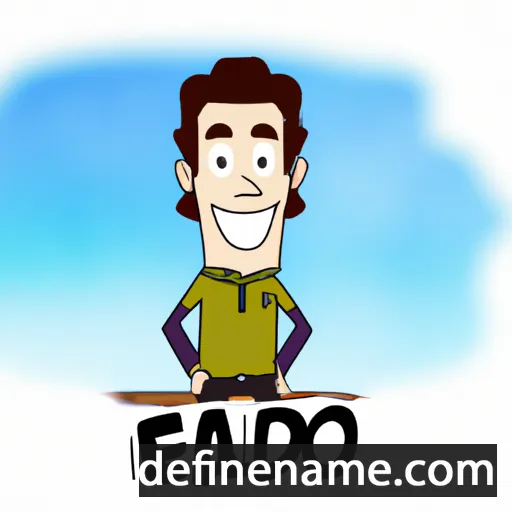 cartoon of the name Edvaldo