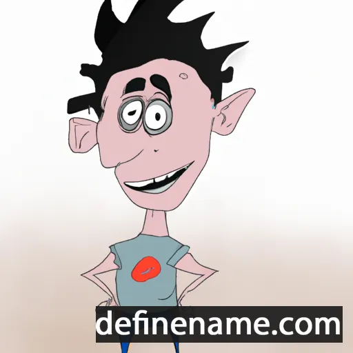 cartoon of the name Edvin