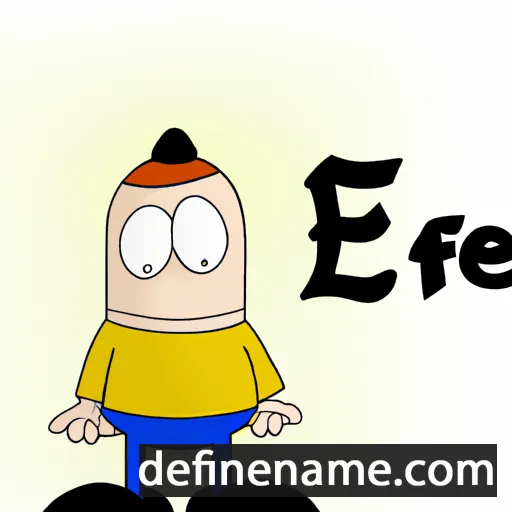 cartoon of the name Eef