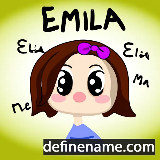 cartoon of the name Đemila