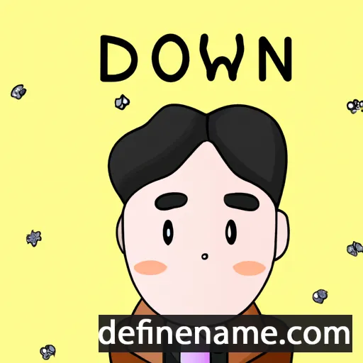 cartoon of the name Da-won