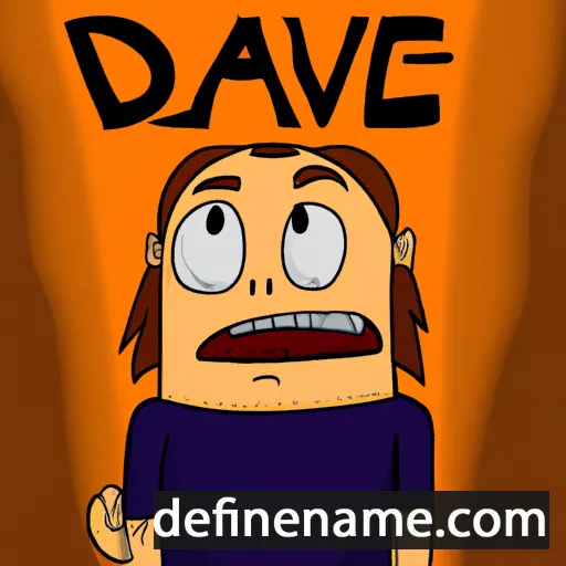 cartoon of the name Dávved