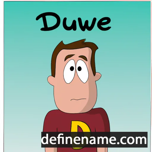 cartoon of the name Dauwe