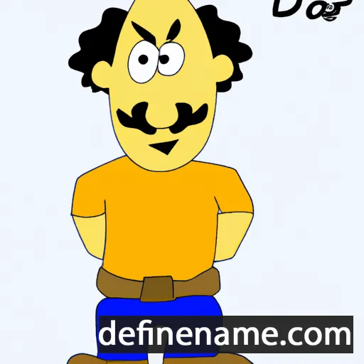 cartoon of the name Davar