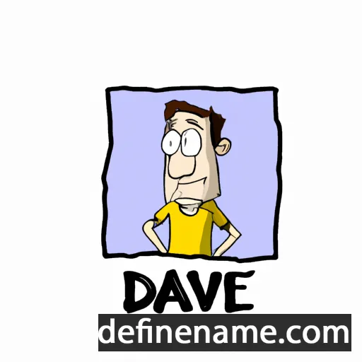 cartoon of the name Daved