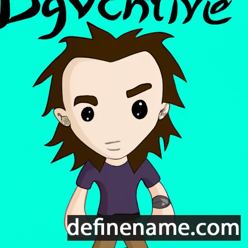 cartoon of the name Daveigh