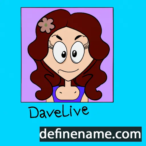 cartoon of the name Davelyne