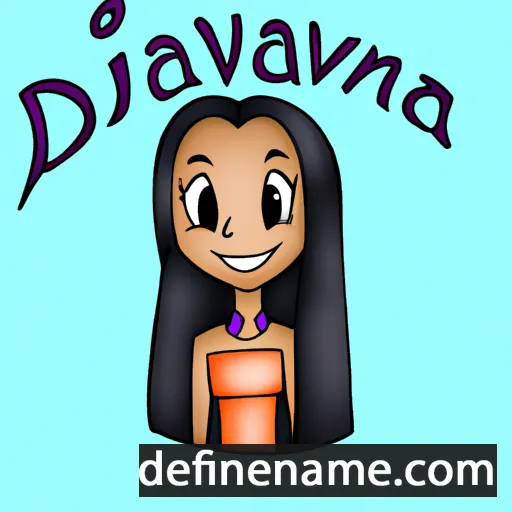 cartoon of the name Davianna