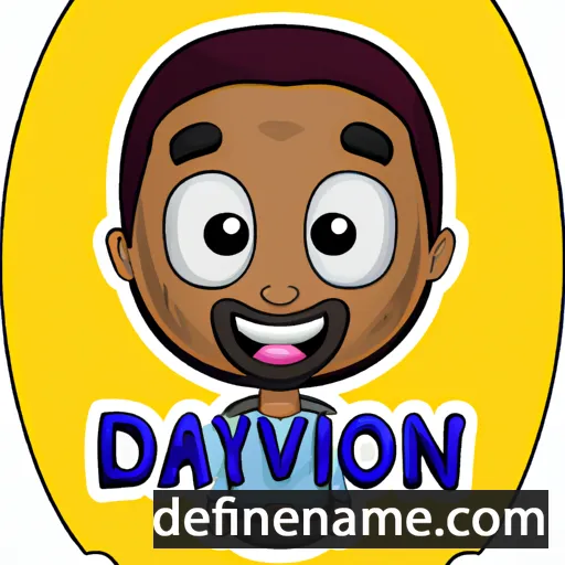 cartoon of the name Daviyon