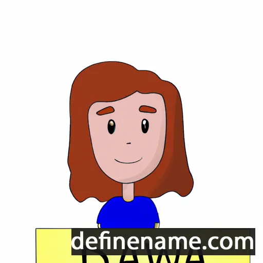 cartoon of the name Dawna